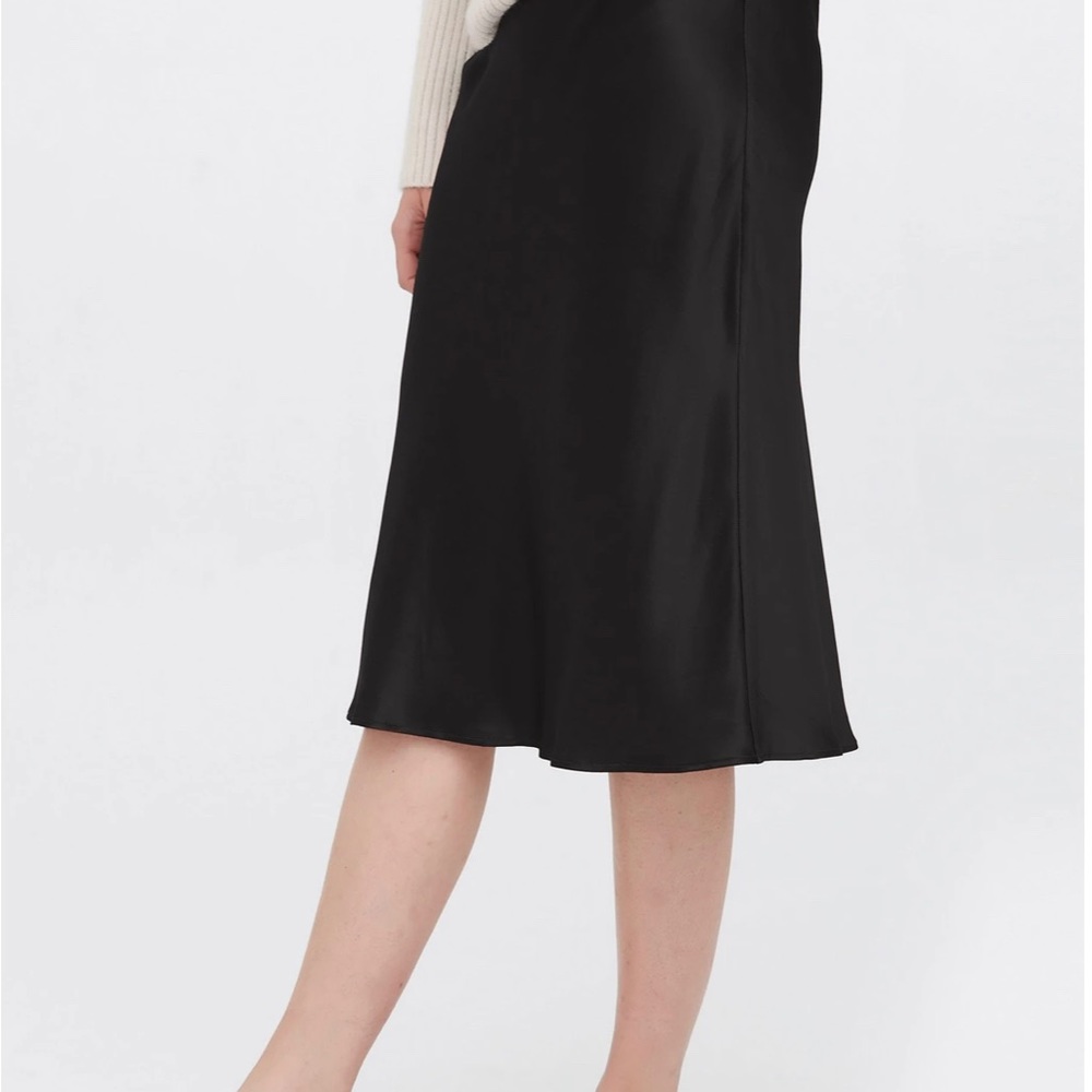 Silk Midi Skirt